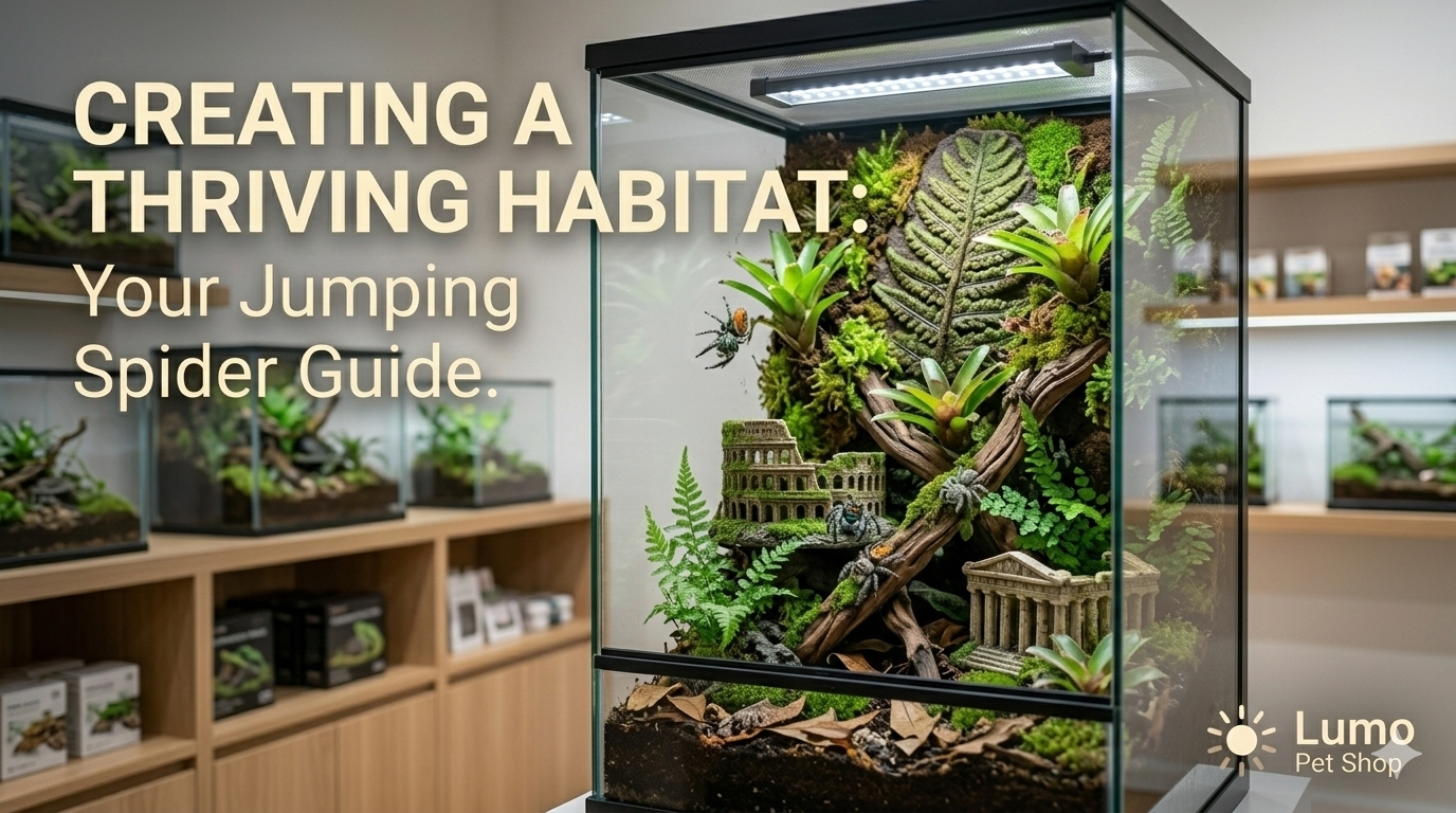 Jumping Spider Enclosure Setup Guide for Beginners | Lumo Pet Shop - Lumopetshop