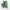 Artificial Cold Water Flower plant with green, white-striped leaves for terrarium decor