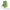 Artificial Tradescantia Zebrina plant with green and white striped leaves for terrarium decor