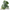 Artificial begonia plant with green and white patterned leaves, suitable for terrarium decor.